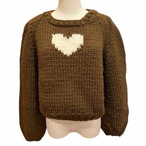 GOGO Canada | Wool Heart Sweater | One Size | Women's